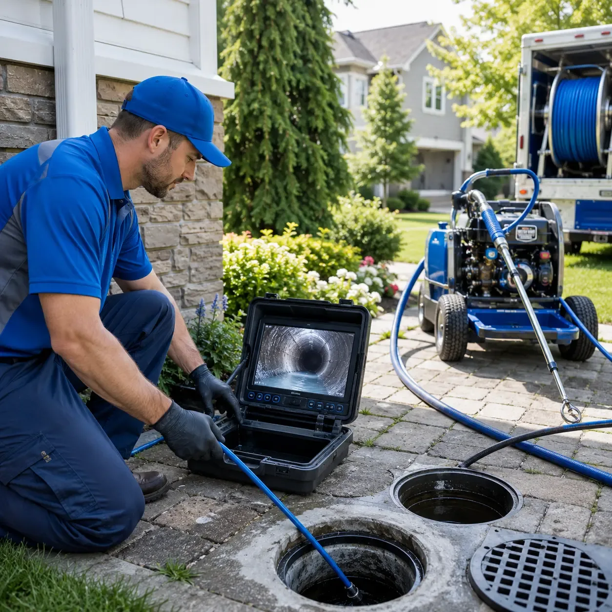 Outdoor drain cleaning professionals serving West Islip, NY